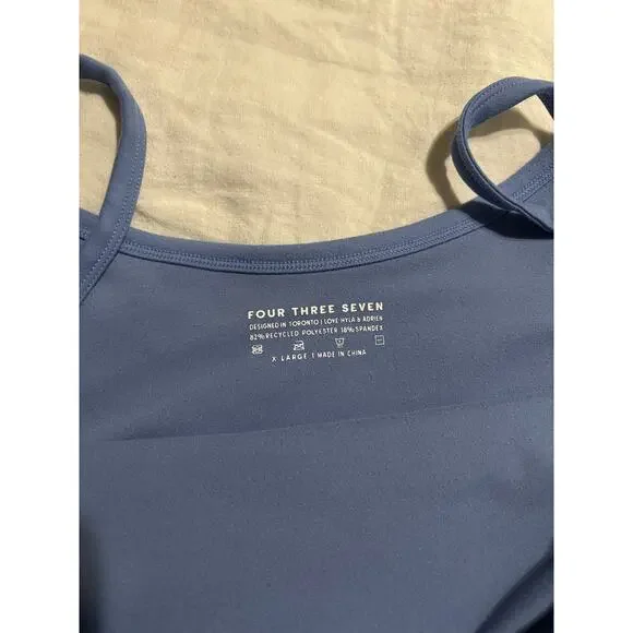 437 Four Three Seven Active Sports Bra XL French Blue - Picture 4 of 4